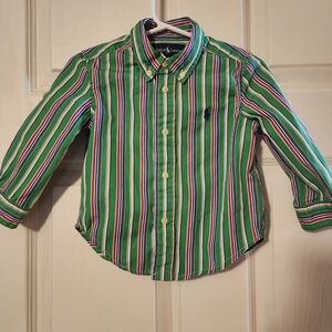 Ralph Lauren Kids Multicolor Striped Button Down Shirt